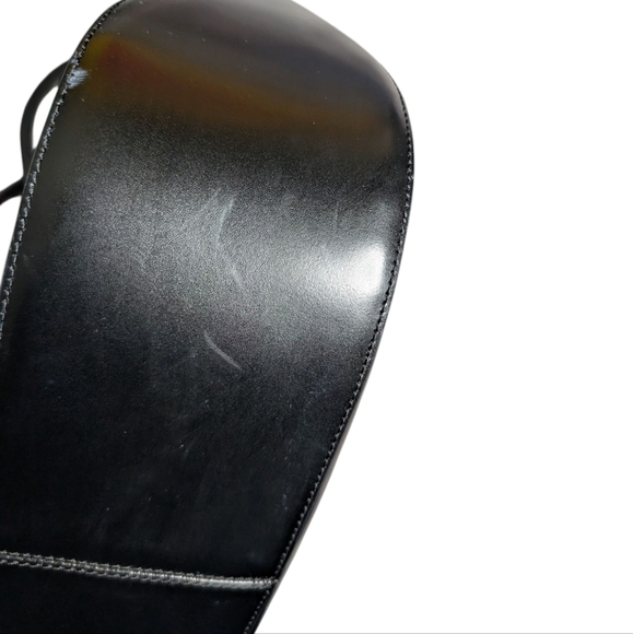 Kenneth Cole Reaction black leather y2k shoulder bag - Picture 5 of 12